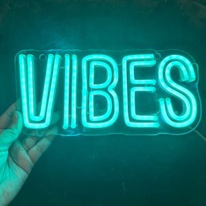 Custom Neon Vibes Sign